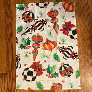 Mackenzie child Deck the Halls dish towel